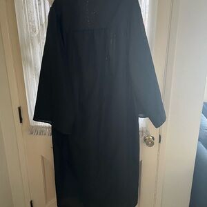 Jostens black graduation robe.